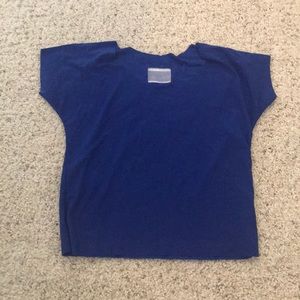 Blue crop top